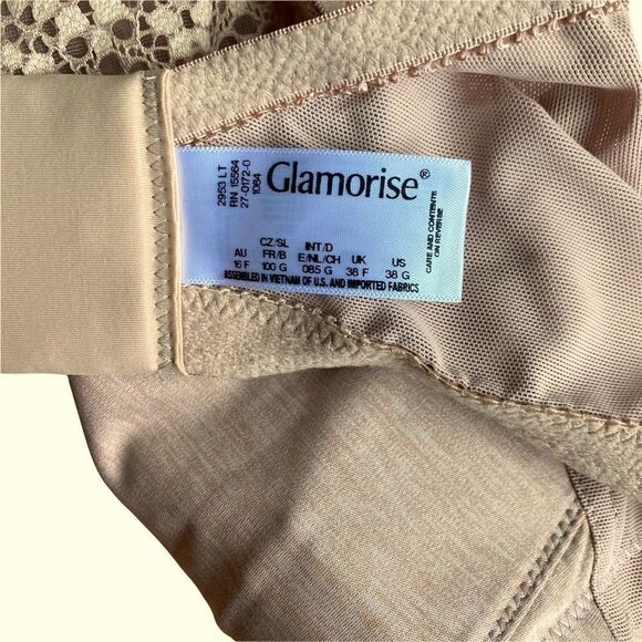 COPY - Glamorise Magic Lift Original Support Wire Free Bra Sz 38G NWT - Picture 6 of 7